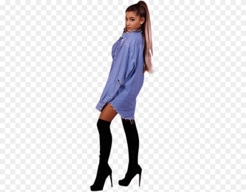 Ariana Grande Blue, Blouse, Shoe, Clothing, Pants Free Transparent Png