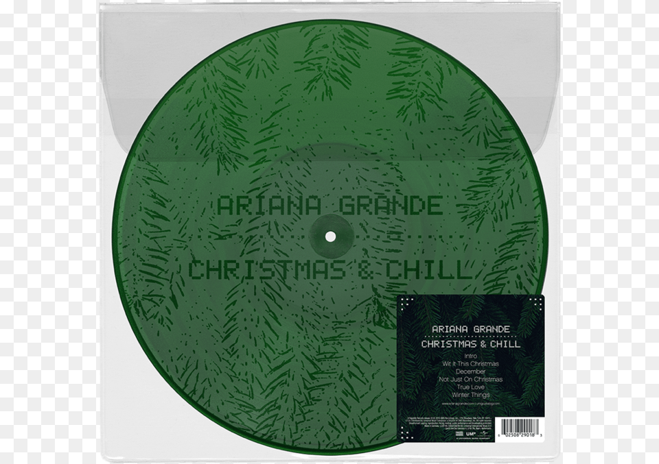 Ariana Grande Christmas And Chill Vinyl, Disk, Dvd, Plate Png Image