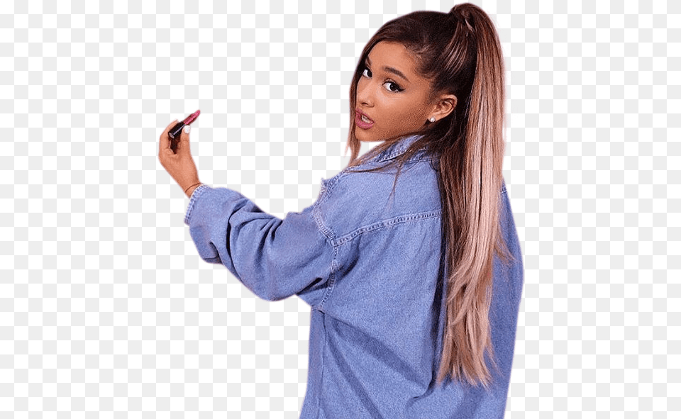 Ariana Grande Clipart Blue Ariana Grande Viva Glam 2016, Sleeve, Clothing, Photography, Long Sleeve Free Png Download