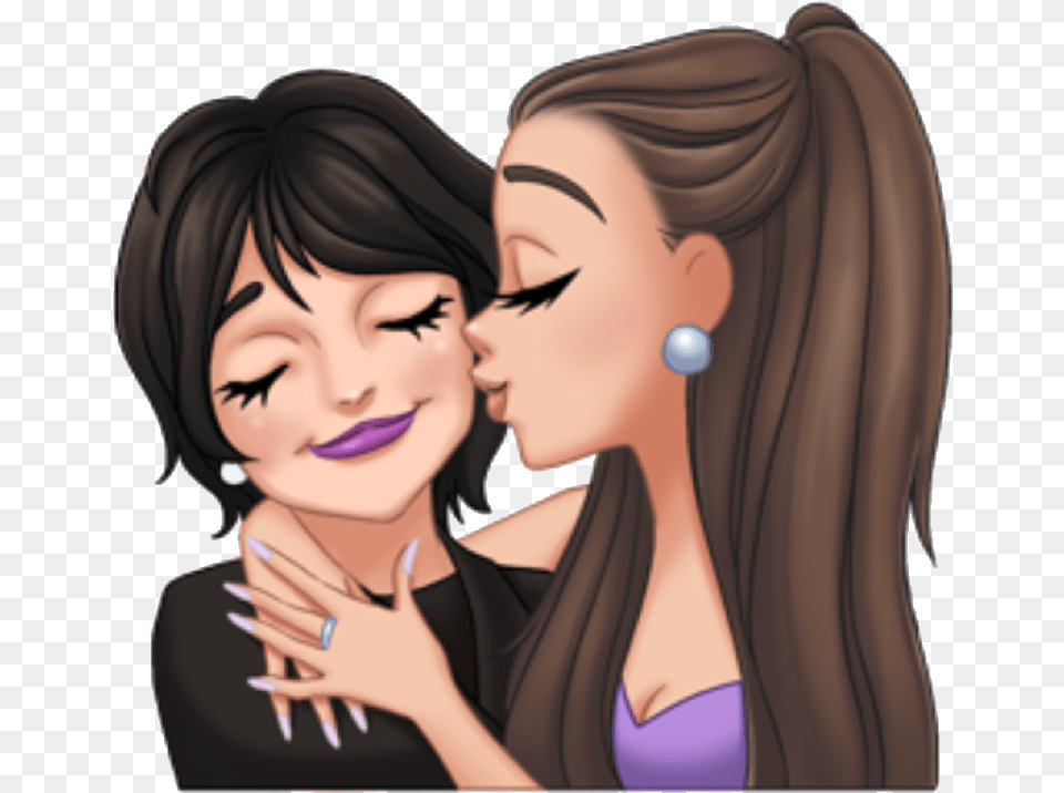 Ariana Grande Clipart Mother New Arimoji, Accessories, Romantic, Person, Kissing Free Png