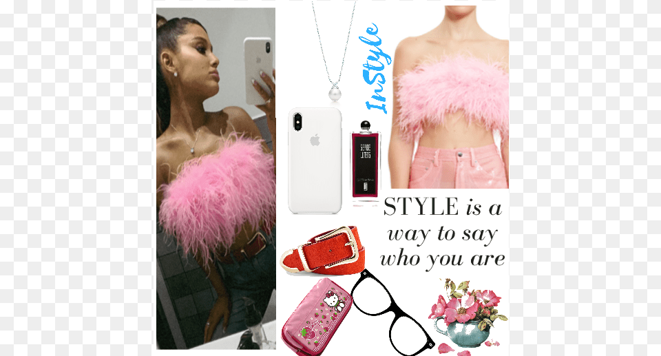 Ariana Grande Feather Top, Accessories, Purse, Bag, Handbag Free Png