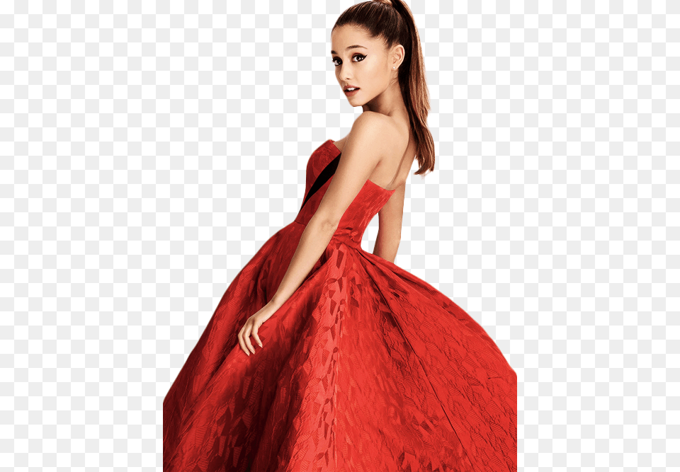 Ariana Grande Photoshoot Red Dress, Formal Wear, Clothing, Evening Dress, Fashion Free Png Download