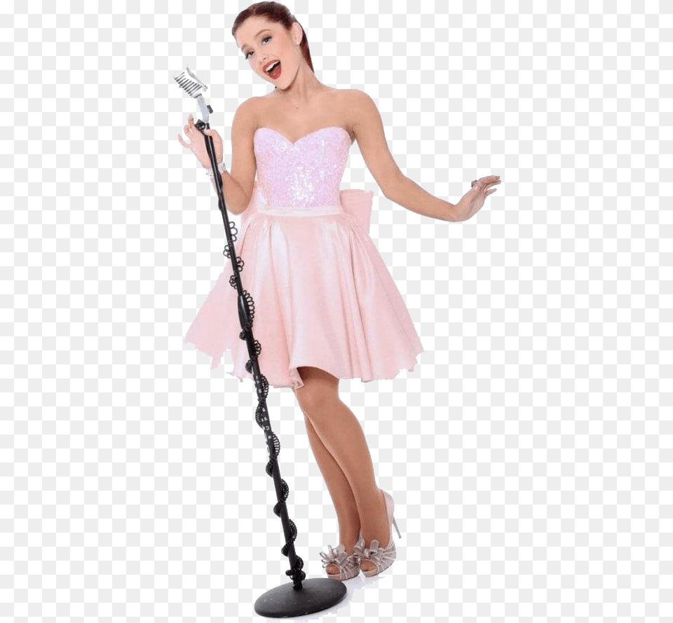 Ariana Grande Pink Dress, Clothing, Costume, Electrical Device, Person Free Png Download