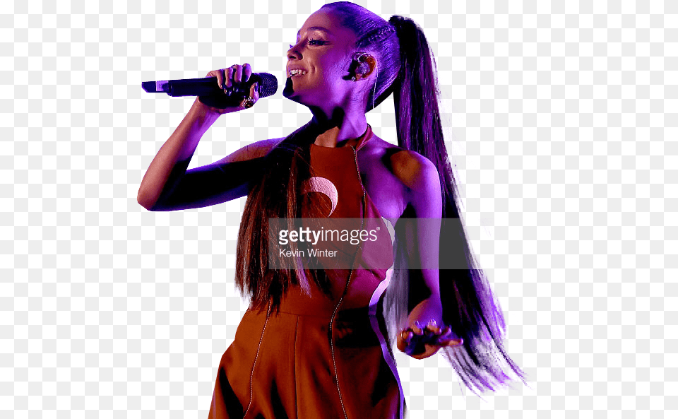 Ariana Grande Singing, Adult, Purple, Person, Woman Free Transparent Png