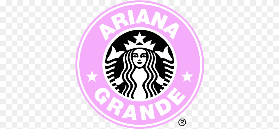 Ariana Grande Starbucks Logo Sad Starbucks Logo, Badge, Symbol, Face, Head Free Png Download