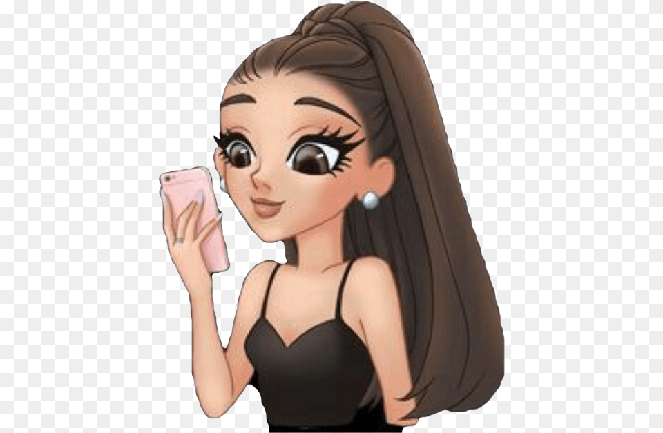 Ariana Grande Tumblr Sticker, Adult, Person, Woman, Female Free Png