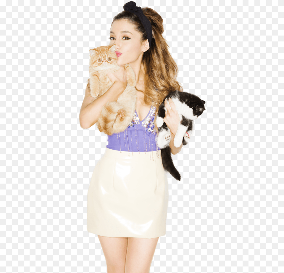 Ariana Grande With Cats, Adult, Person, Female, Woman Free Transparent Png