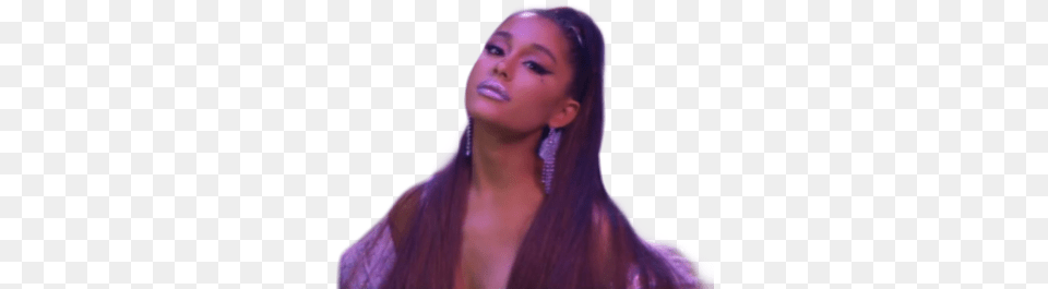 Arianagrande Ariana Agb Tumblr Sticker Pink 7rings Girl, Person, Face, Head, Adult Free Transparent Png