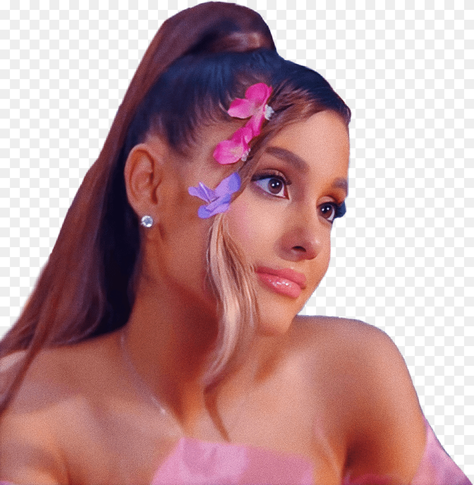 Arianagrande Ariana Grande Thankunext Pink Tumblr Ariana Grande Thank U Next Gif, Woman, Portrait, Photography, Person Free Transparent Png