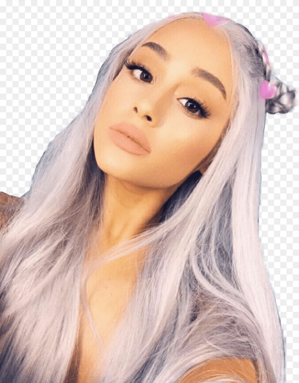 Arianagrande Makeupartist Makeup Pink Tumblr Aesthetic Ariana Grande, Adult, Person, Head, Female Free Png