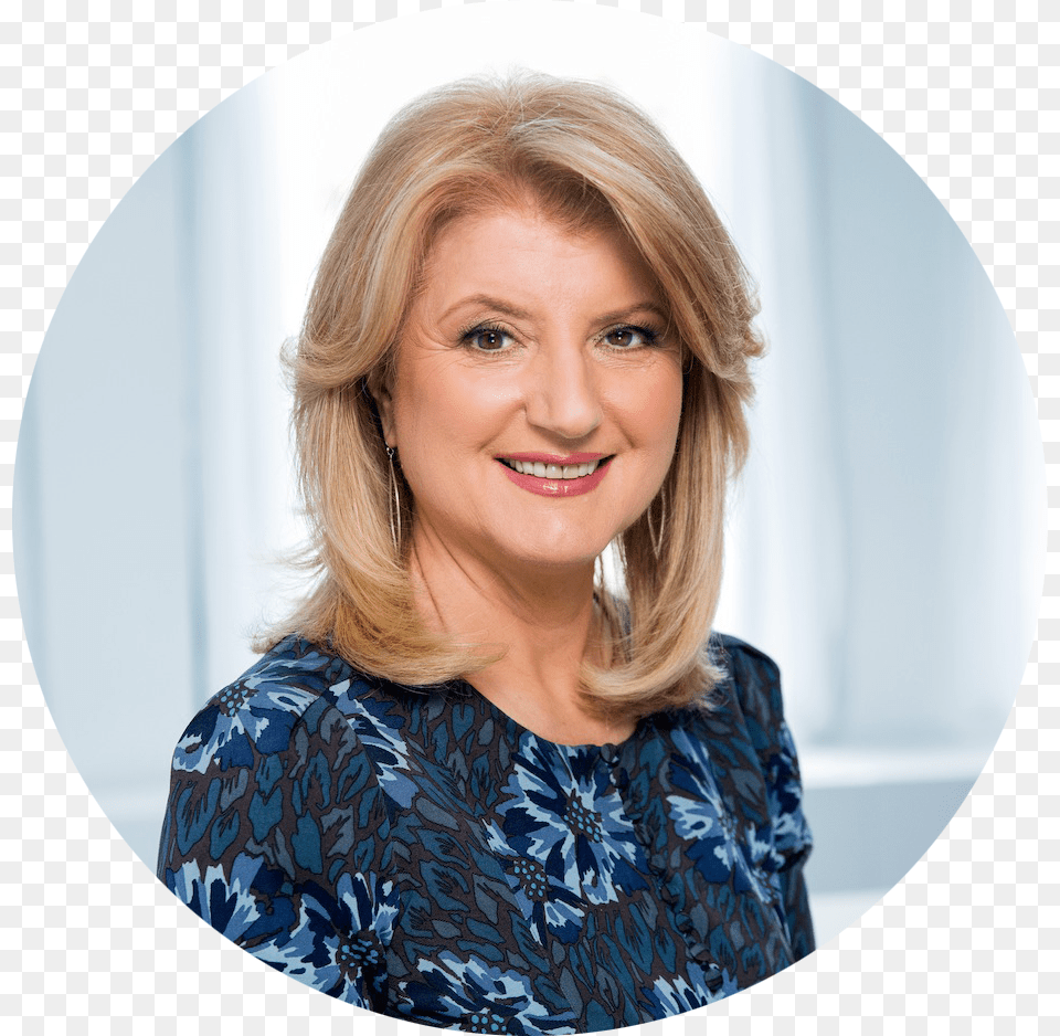 Arianna Arianna Huffington Mindfulness At Work, Adult, Smile, Portrait, Photography Png