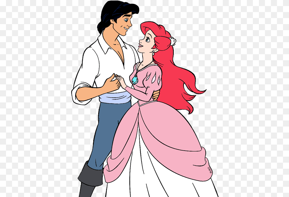 Ariel And Eric Clipart, Book, Comics, Publication, Adult Png Image