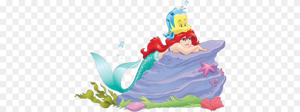 Ariel And Flounder Ariel And Flounder, Art, Graphics, Baby, Person Free Transparent Png