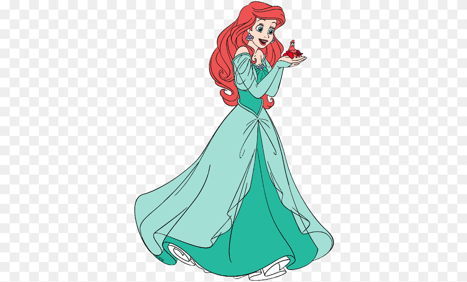 Ariel And Friends Clip Art Disney Clip Art Galore, Fashion, Clothing, Dress, Wedding Free Png Download