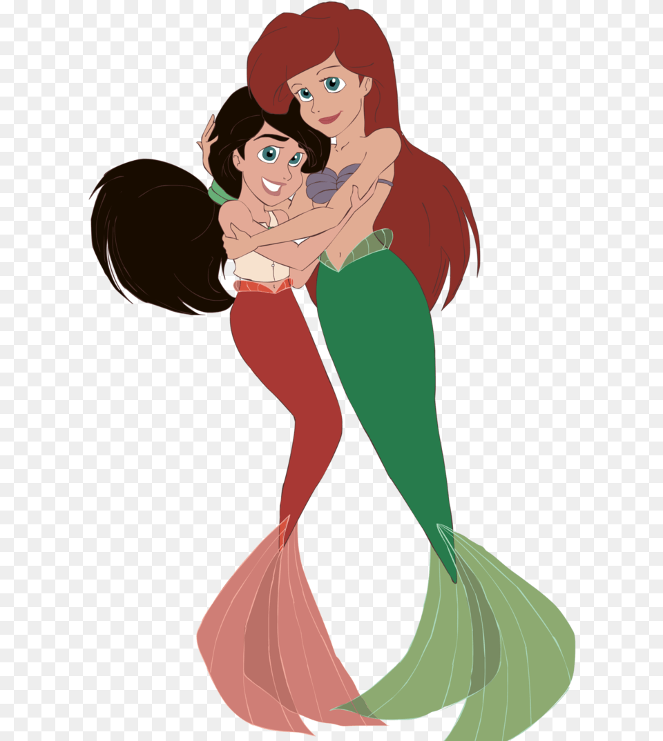 Ariel And Melody As Mermaids, Adult, Female, Person, Woman Free Transparent Png