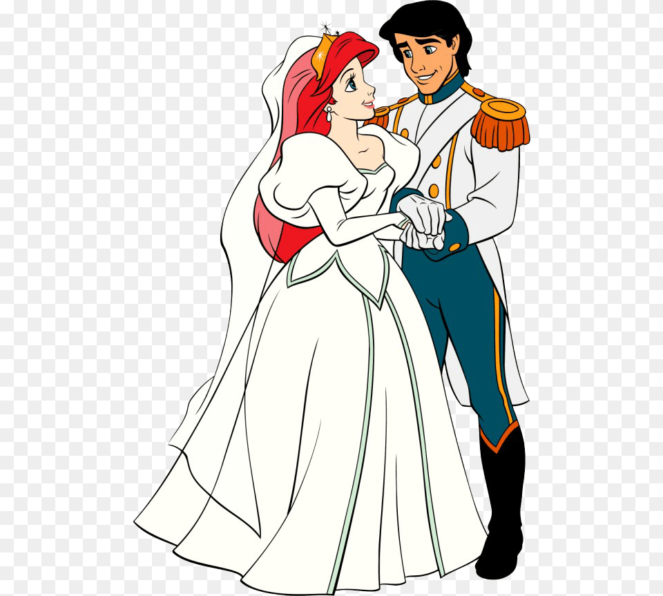 Ariel And Prince Eric, Book, Publication, Comics, Person Free Png Download