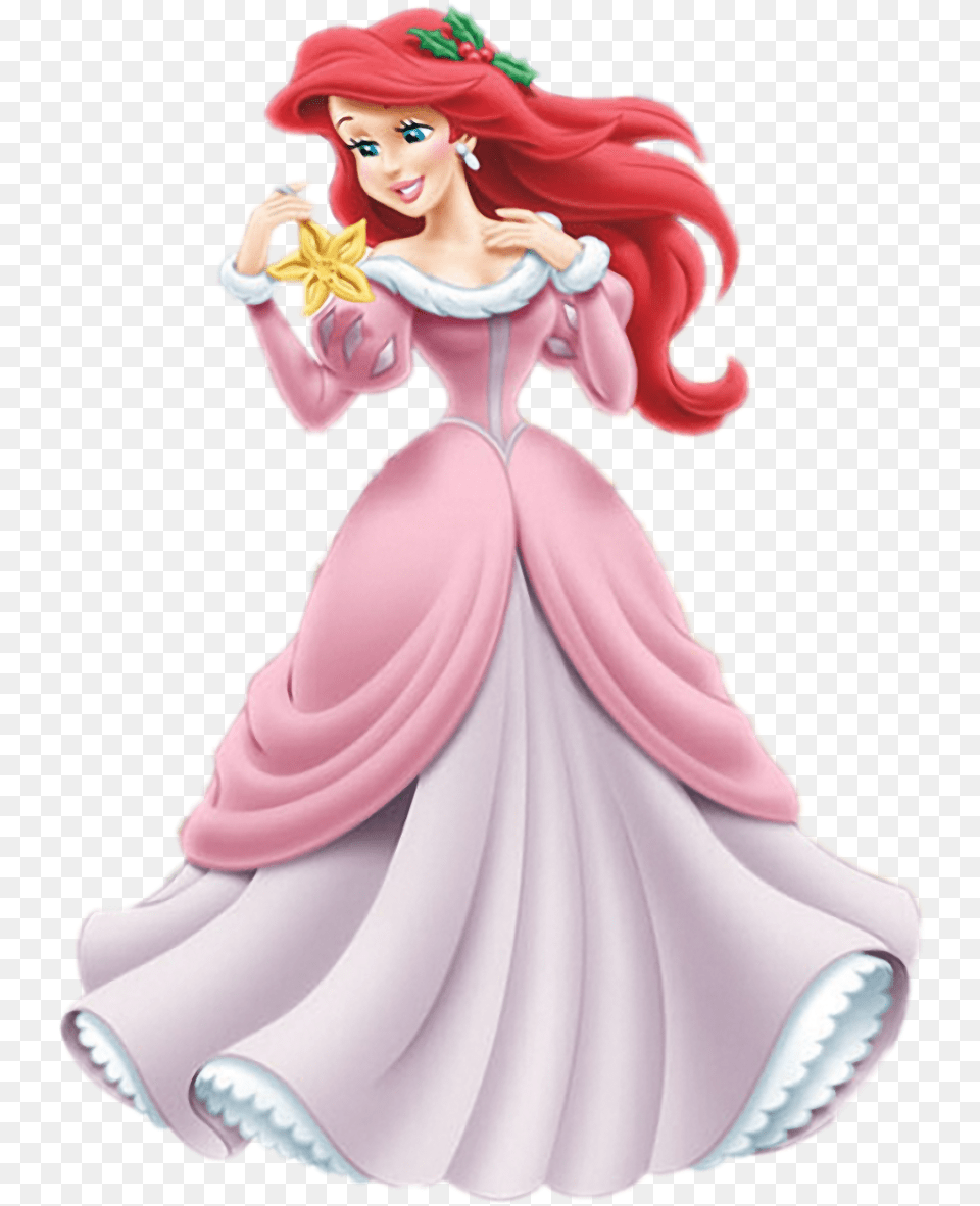 Ariel Ariel Disney Princess Christmas, Figurine, Baby, Person, Face Png Image