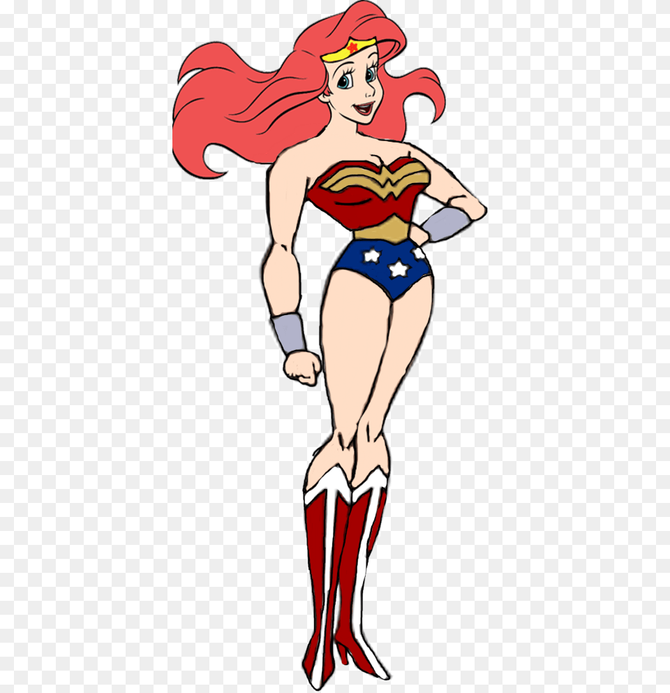 Ariel Clipart Avengers Clipart Wonder Woman Clipart Justice League Wonder Woman Tas, Book, Comics, Publication, Adult Png