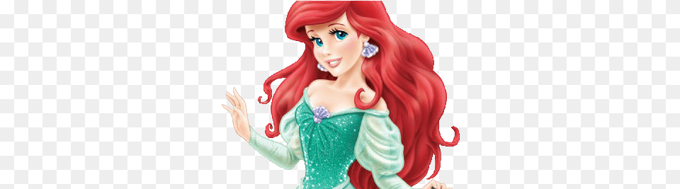 Ariel Disney Princess, Figurine, Doll, Toy, Barbie Free Png