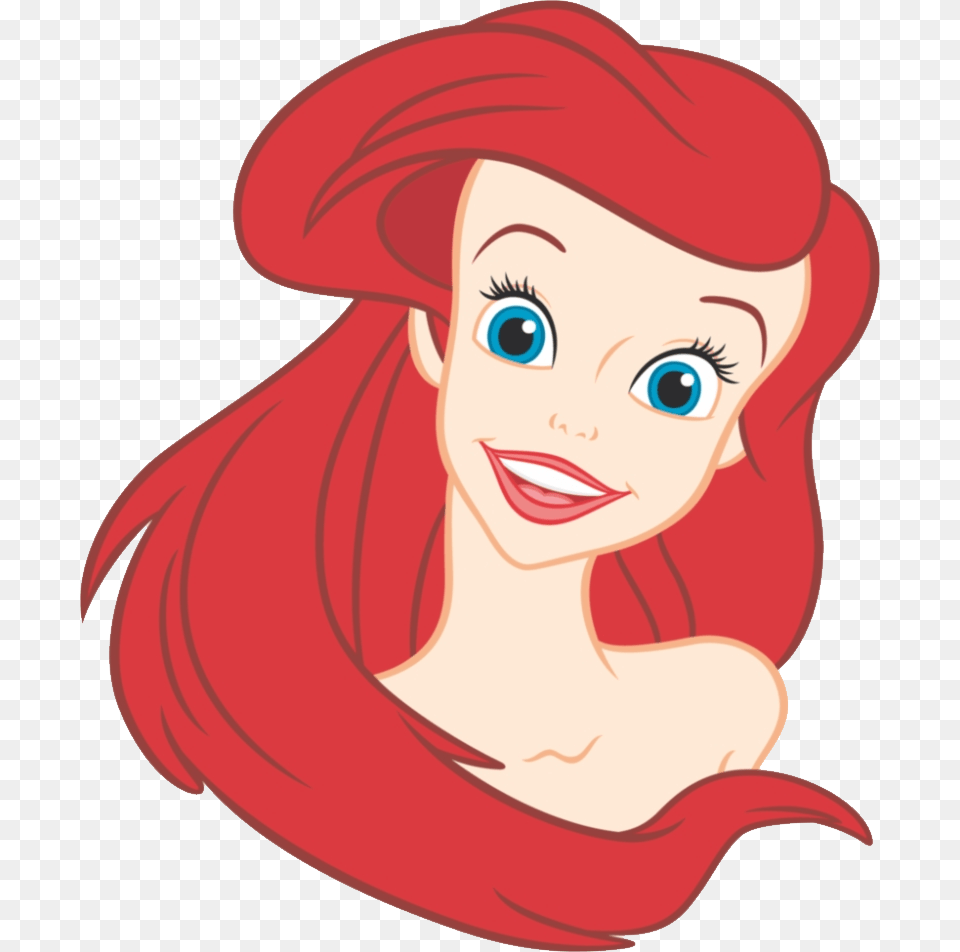 Ariel Disney Princess Ariel Face, Baby, Person, Head, Book Free Png