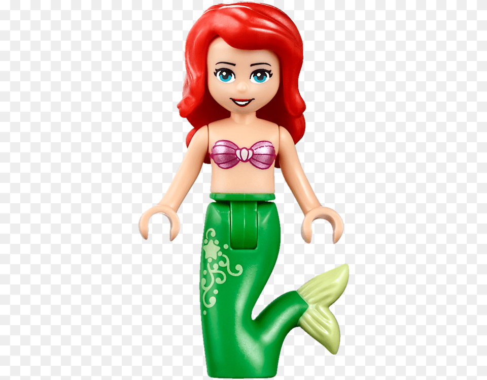 Ariel Doll Lego Ariel Mini Doll, Toy, Figurine, Face, Head Free Png Download