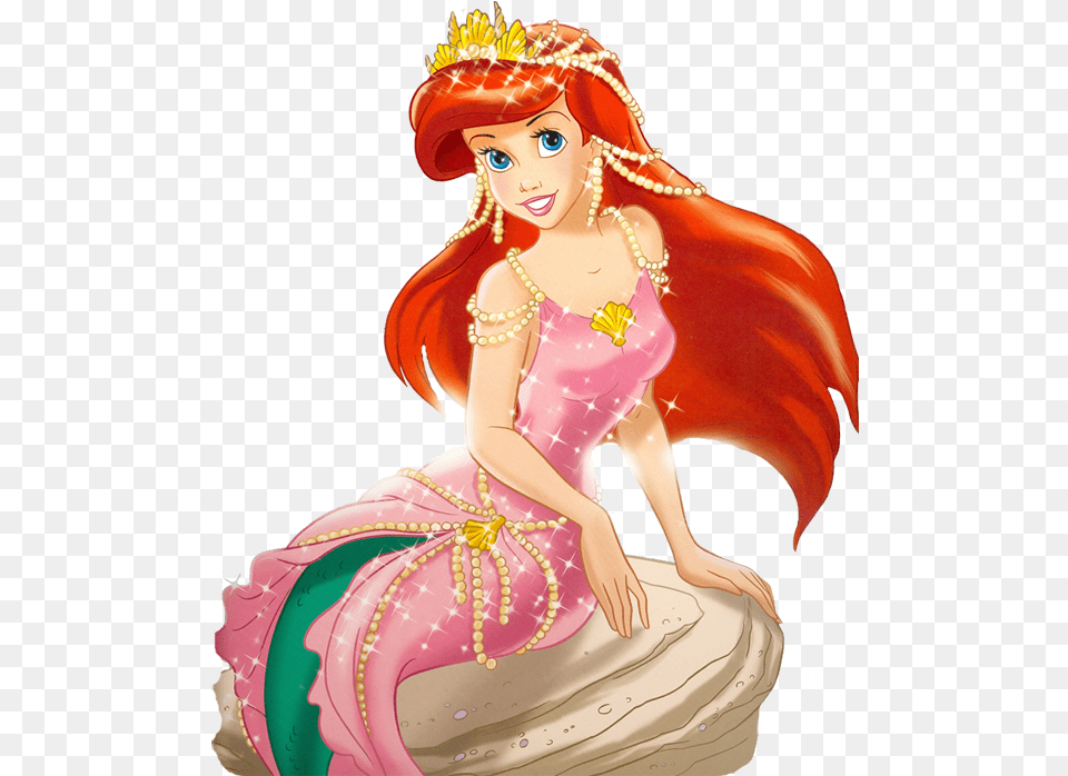 Ariel Little Mermaid Disney Princes, Figurine, Person, Adult, Female Free Png