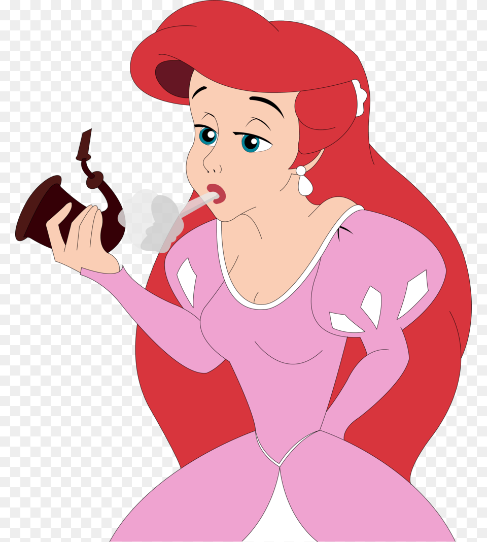 Ariel Little Mermaid Smoke, Adult, Female, Person, Woman Png Image