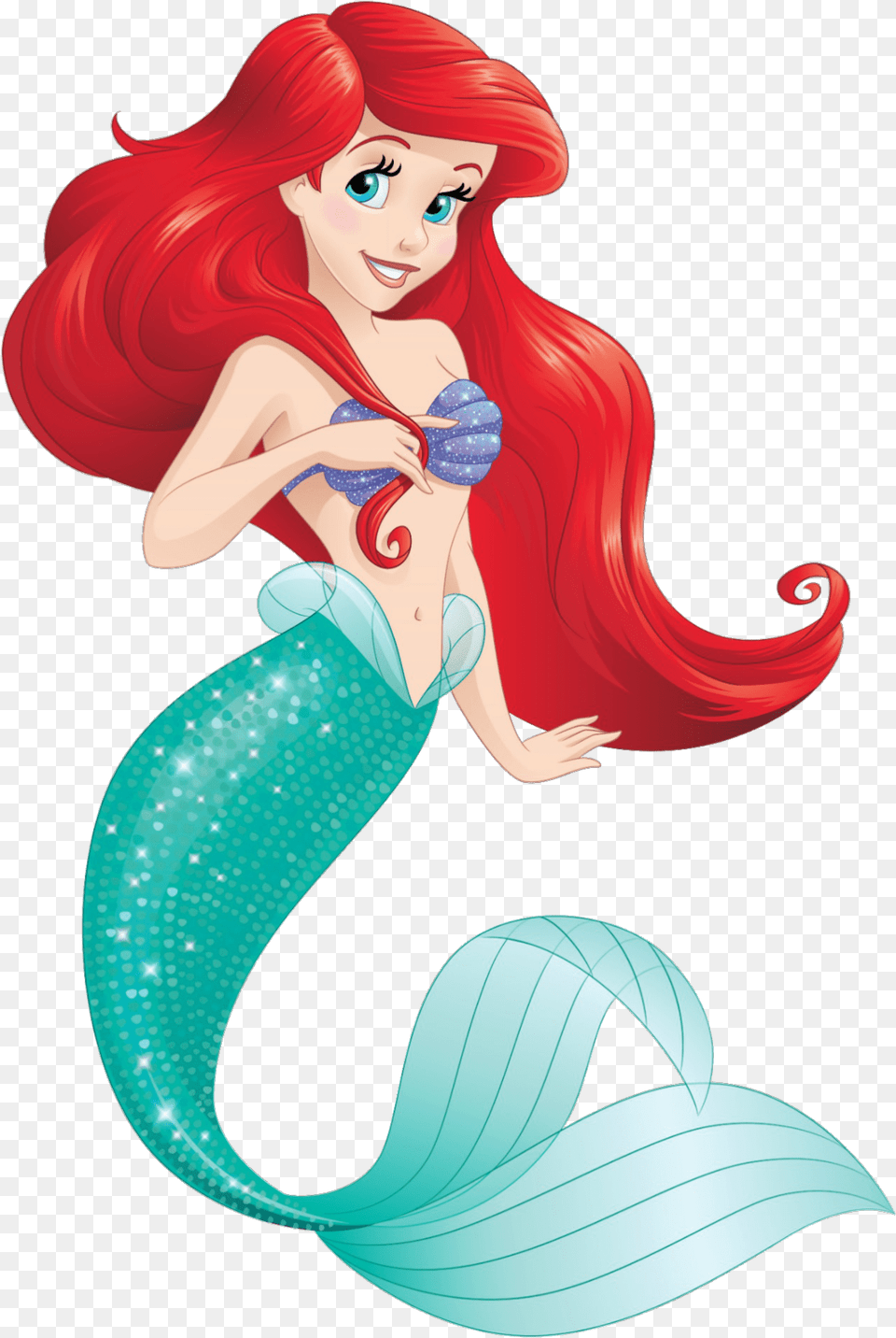 Ariel Mermaid Background, Adult, Publication, Person, Female Free Png Download