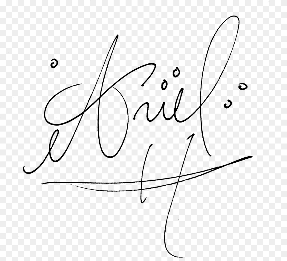 Ariel Signature, Gray Free Png