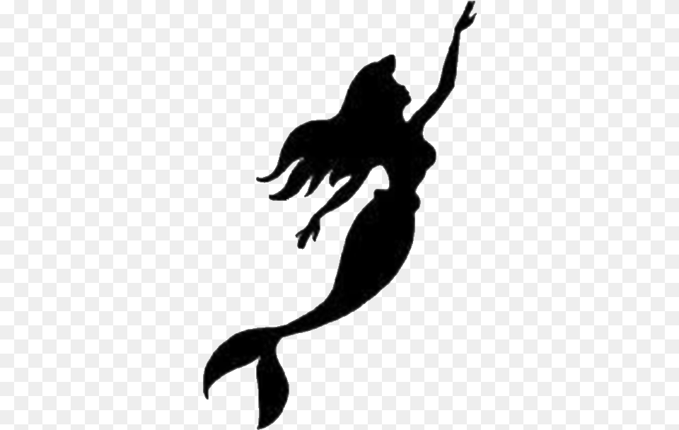 Ariel Silhouette The Prince Mermaid Painting Little Mermaid Silhouette Svg, Stencil, Person Png Image