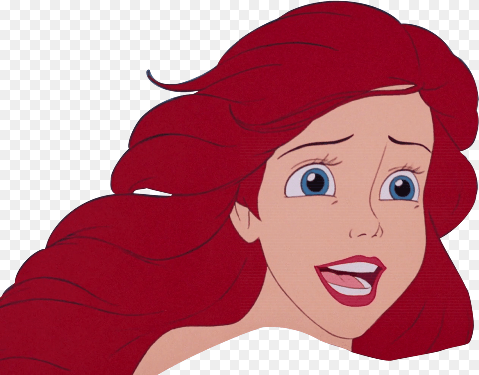 Ariel Transparent Images Ariel The Little Mermaid Face, Baby, Person, Head, Cartoon Png
