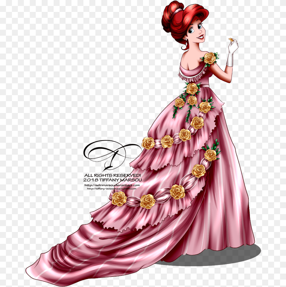 Ariel Vintage Princess, Clothing, Dress, Fashion, Gown Free Transparent Png