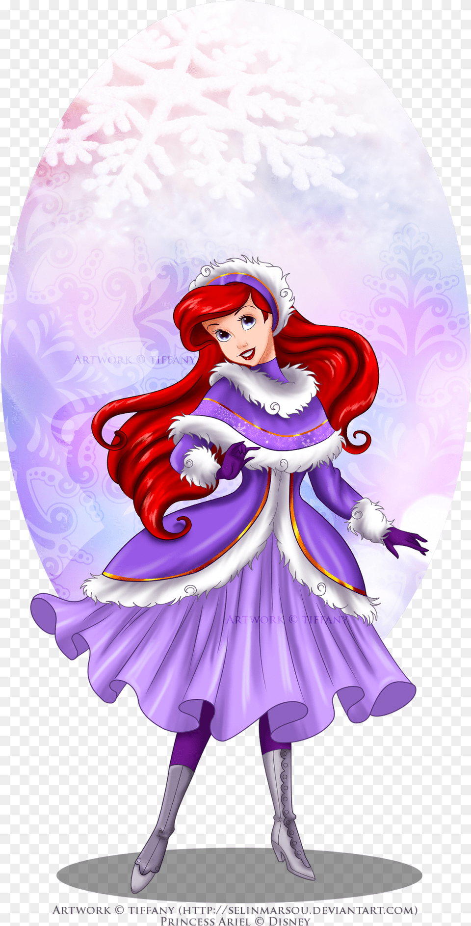 Ariel Winter Disney Princess, Book, Comics, Publication, Purple Free Png Download