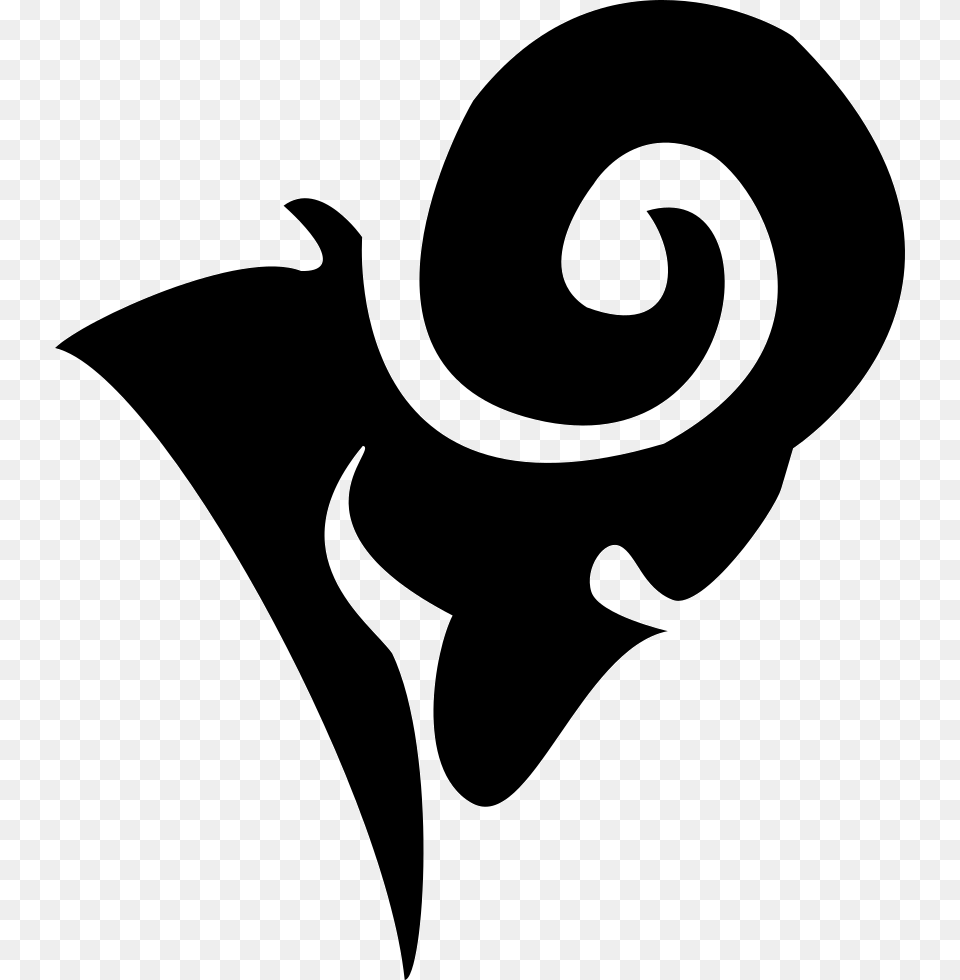 Aries, Stencil, Silhouette, Animal, Fish Png