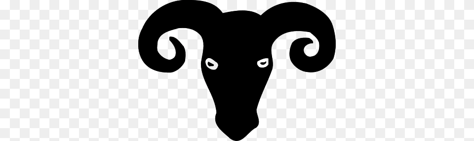 Aries, Stencil, Silhouette Free Transparent Png
