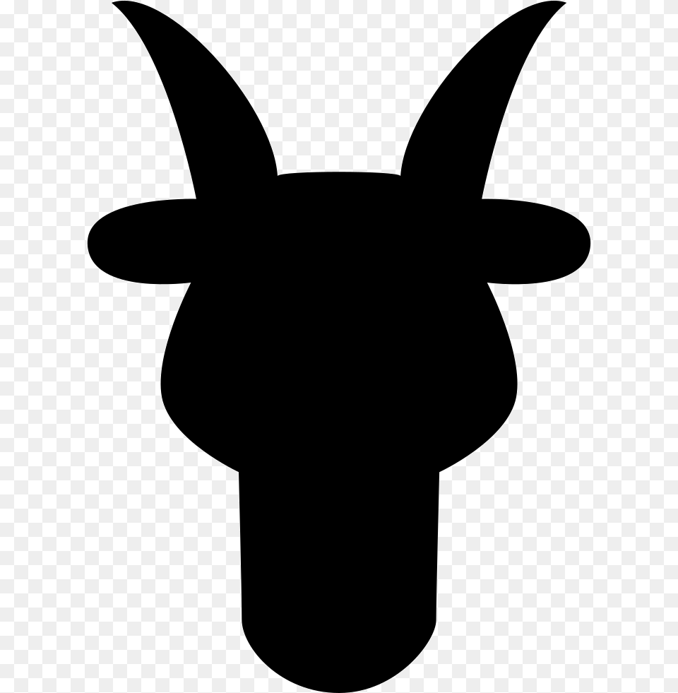 Aries Bull Head Front Shape Symbol, Silhouette, Stencil, Animal, Fish Png Image