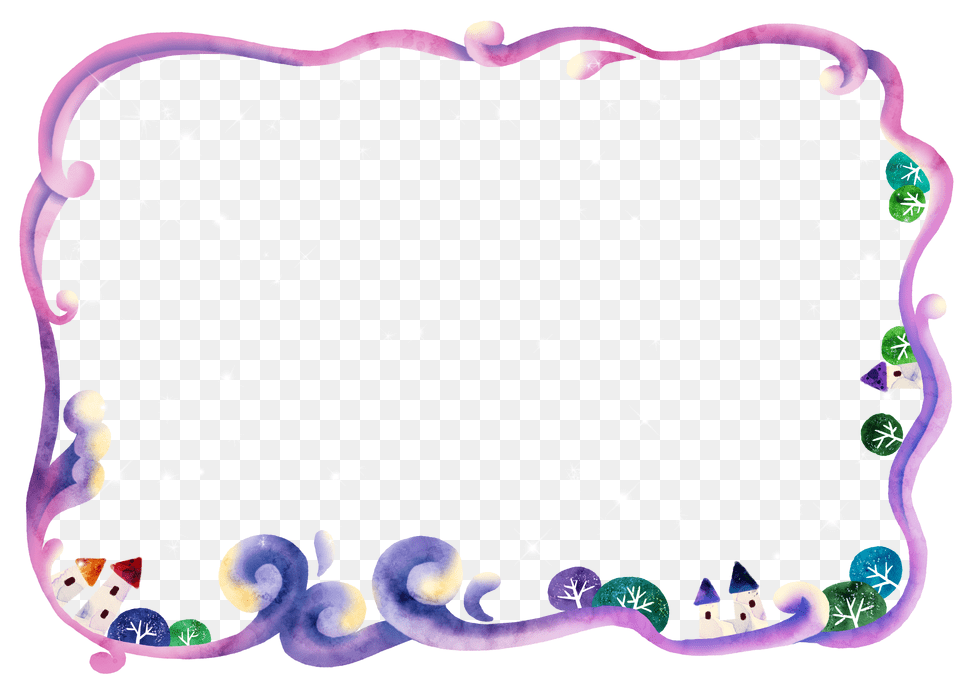 Aries Constellation Clip Art Style Unicorn Border Design Free Png