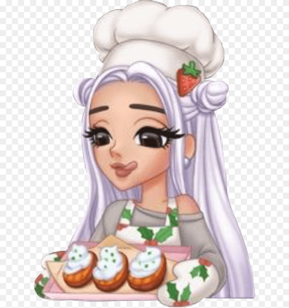 Arimoji Arianagrande Christmas Emoji Freetoedit Arimoji Christmas, Figurine, Icing, Cream, Dessert Png Image