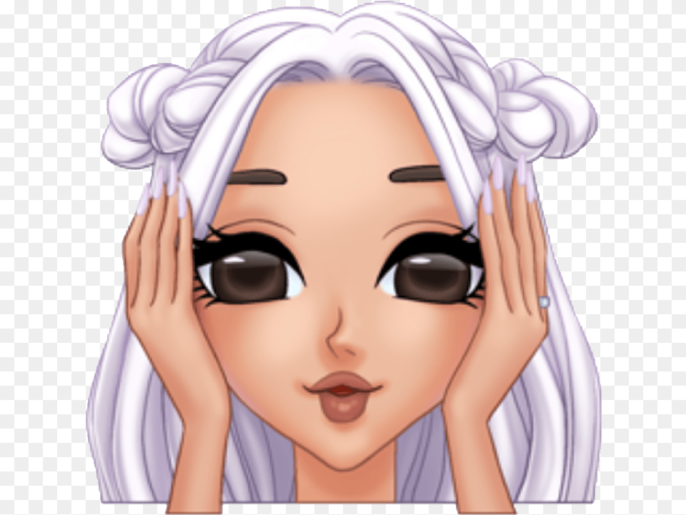 Arimoji Monkeyemoji Monkeyface Emoji Monkey Cute Bigeye Emojis De Ariana Grande, Adult, Person, Woman, Female Free Transparent Png