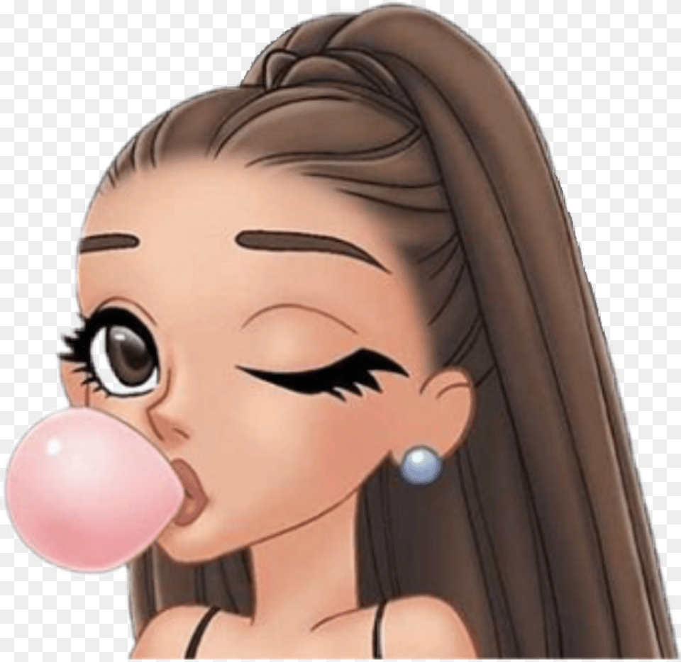 Arimoji Sticker Cute Ariana Grande Cartoons, Adult, Female, Person, Woman Png Image