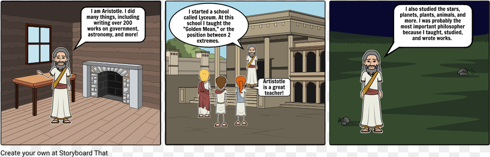 Aristotle Cartoon, Book, Comics, Publication, Person Png Image