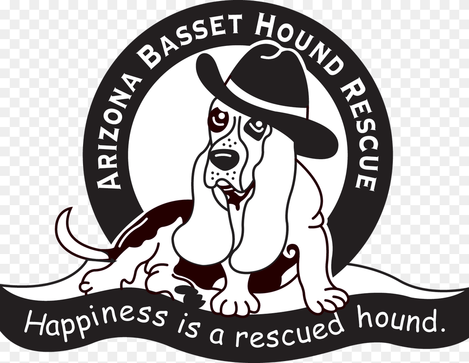 Arizona Basset Hound Rescue Basset Hound, Clothing, Hat, Logo, Animal Free Png Download