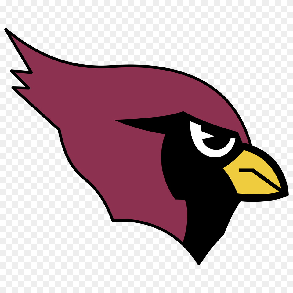 Arizona Cardinals Logo Vector Transparent, Animal, Beak, Bird, Maroon Png