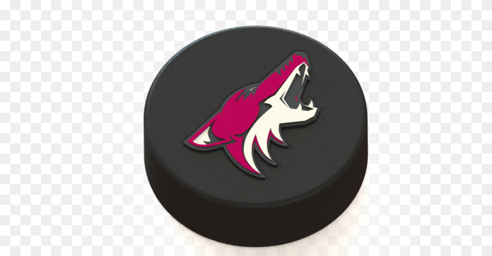 Arizona Coyotes Logo On Hockey Puck 3d Print Arizona Coyotes Logo 3d, Ice Hockey, Ice Hockey Puck, Rink, Skating Free Png