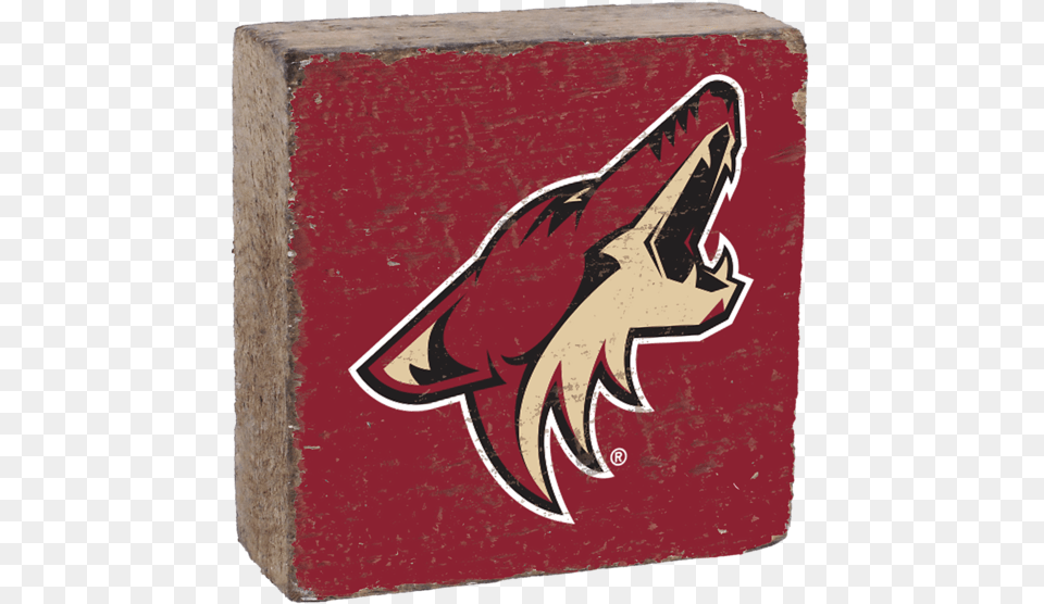 Arizona Coyotes Rustic Block Arizona Coyotes Nhl Logo, Book, Publication, Home Decor, Dynamite Png Image