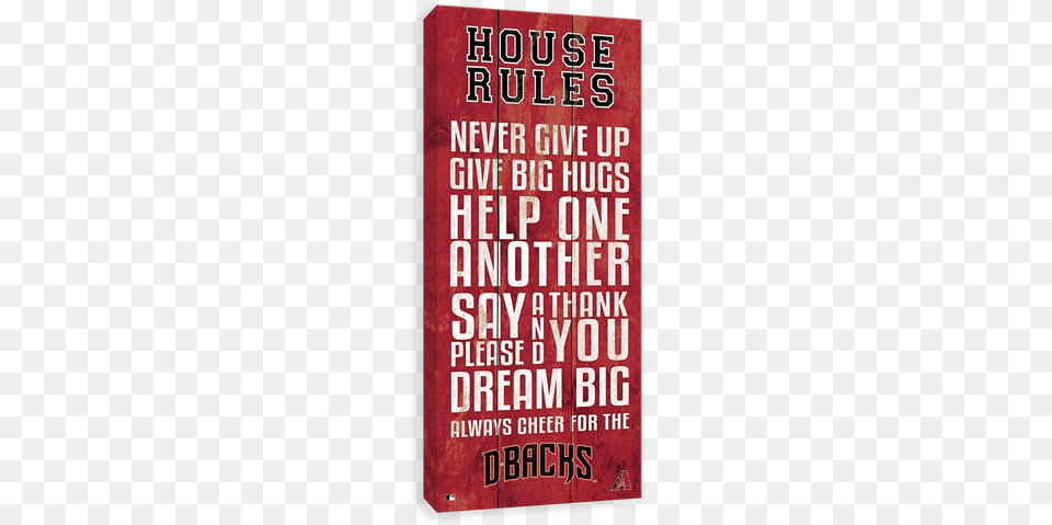 Arizona Diamondbacks House Rules Los Canvases By Scoreart Los Angeles Dodgers House, Advertisement, Book, Poster, Publication Free Png Download