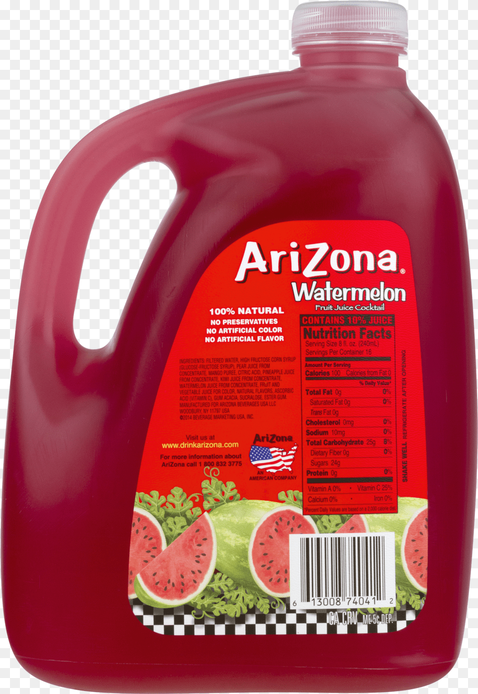 Arizona Drinks Watermelon Arizona Juice, Food, Fruit, Plant, Produce Free Transparent Png