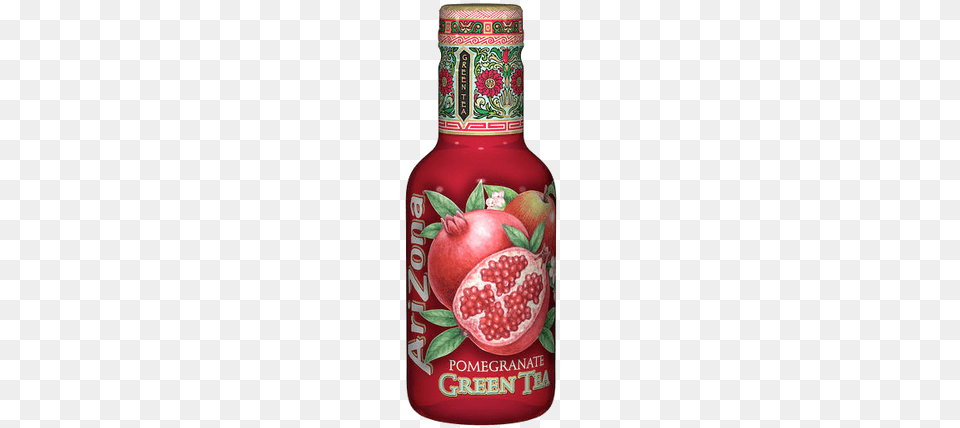 Arizona Iced Tea Arizona Pomegranate Green Tea, Food, Fruit, Ketchup, Plant Free Transparent Png