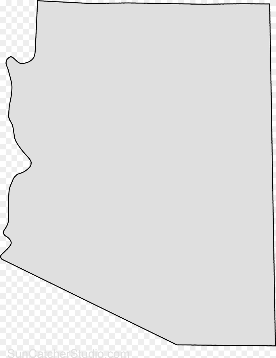 Arizona Map Outline Shape State Stencil Clip Art Arizona State Outline, Silhouette, Text, Person Free Transparent Png