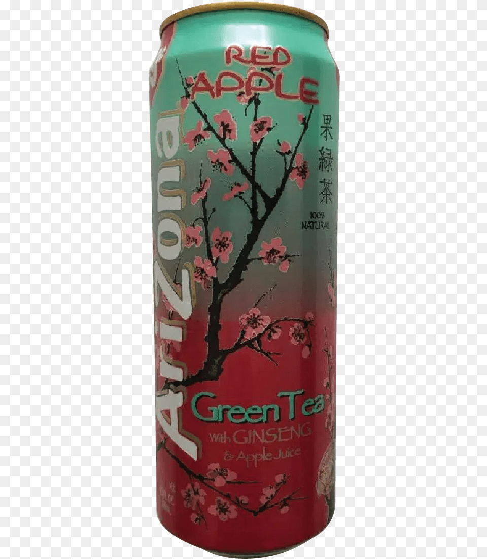 Arizona Red Apple Green Tea 230z Sikhye, Can, Tin, Flower, Plant Png
